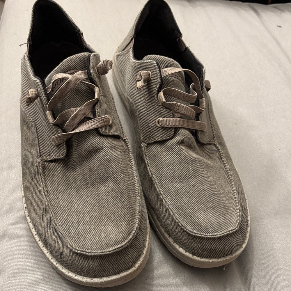 Skechers Men's Taupe Slip-On Loafers